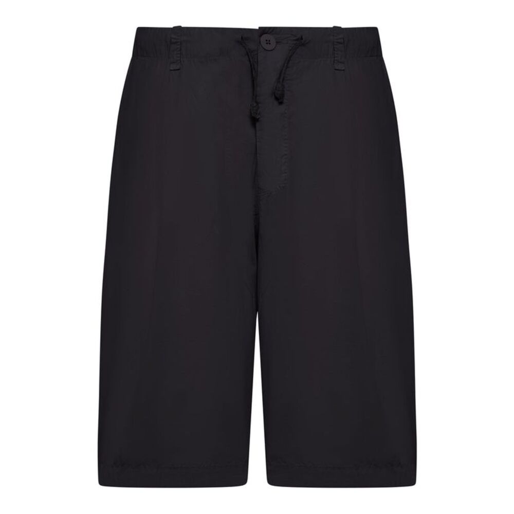 Transit Men Lightweight Cotton Bermuda Shorts With Drawstring